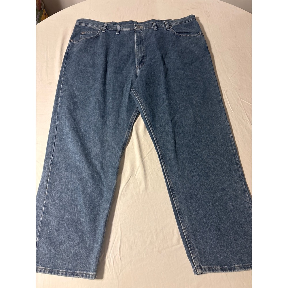 Wrangler Five Star Jeans Mens 46x30Blue Straight Leg Denim Pants